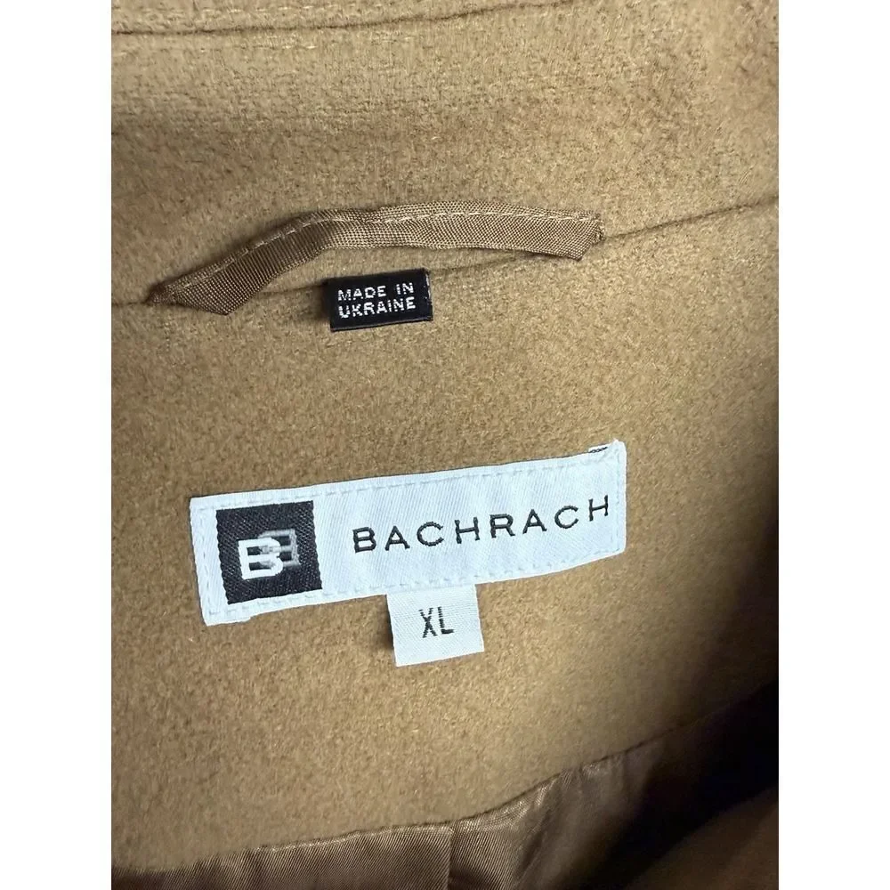 Bachrach wool & cashmere peacoat. Khaki. Men's. Sz XL